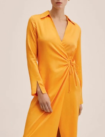 Rochie medie Mango, portocaliu