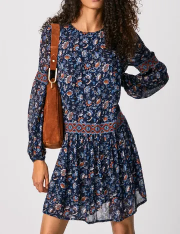 Rochie scurta Pepe Jeans London, bleumarin