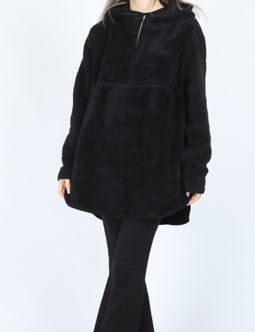Hanorac OVERSIZE NA-KD, negru