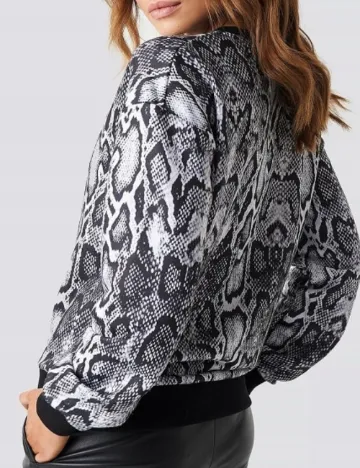 Bluza Oversize NA-KD, imprimeu sarpe