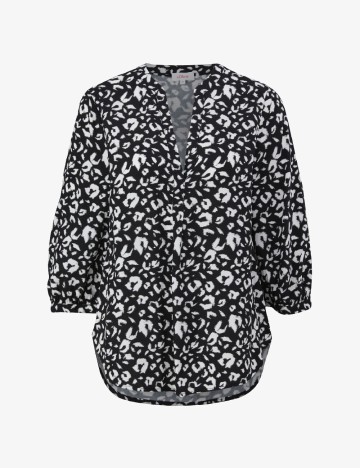 Bluza s.Oliver, alb/negru