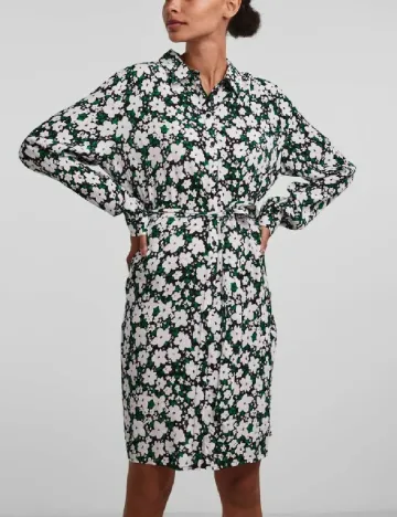 Rochie scurta Pieces, floral Floral print