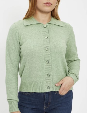 Cardigan Jacqueline de Yong, verde