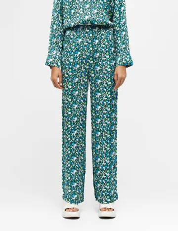 Pantaloni Object, imprimeu floral Floral print