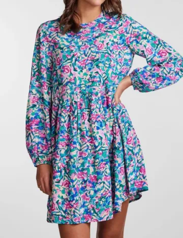 Rochie scurta Pieces, mix culori