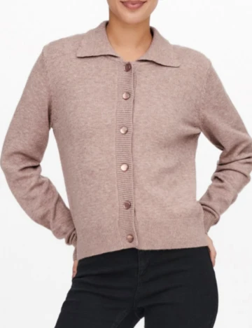 Cardigan Jacqueline de Yong, roz pudra Roz