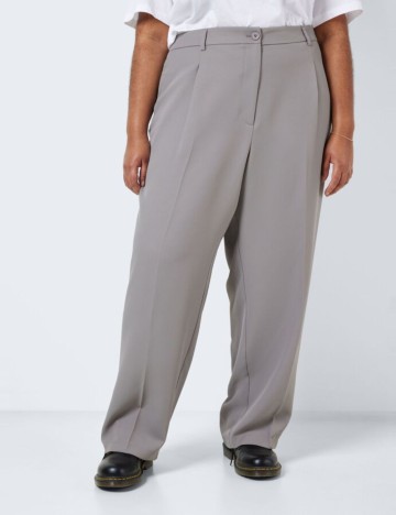 Pantaloni Noisy May Plus Size, gri