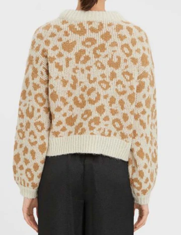 Pulover Vero Moda, crem Animal print