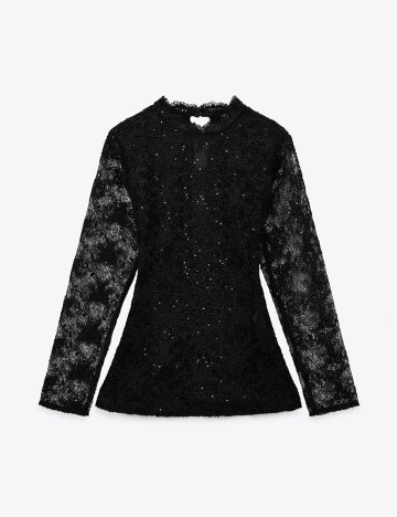 Camasa Zara, negru, S