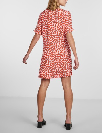 Rochie scurta Pieces, rosu