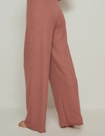 Pantaloni NA-KD, roz pudra Roz