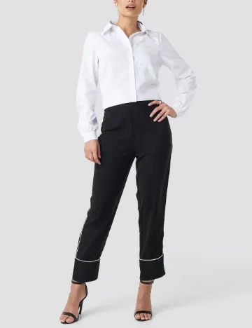 Pantaloni NA-KD, negru Negru