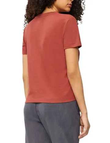 Tricou Calvin Klein Jeans, caramiziu Rosu