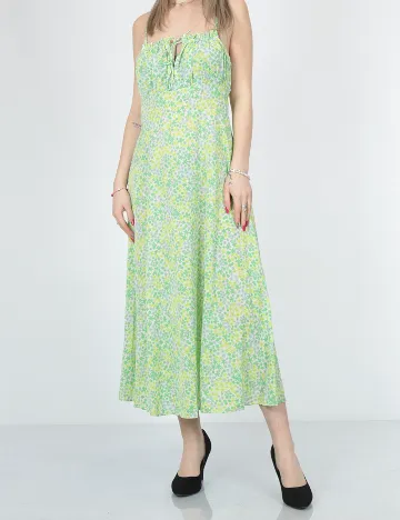 Rochie medie Neon&Nylon, verde Verde