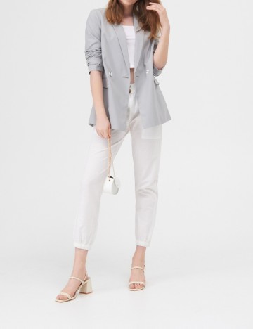 Pantaloni Sinsay, alb