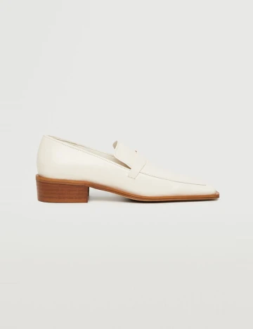 Mocasini Mango, crem