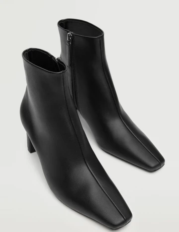 Botine Mango, negru Negru