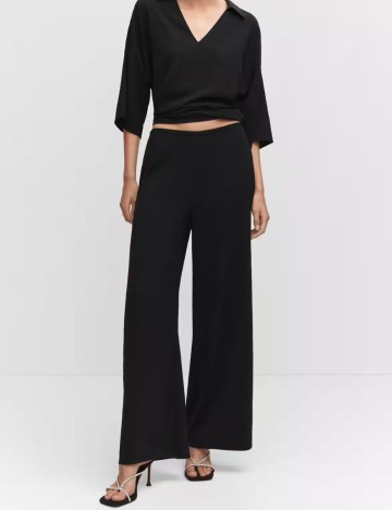 Pantaloni Mango, negru