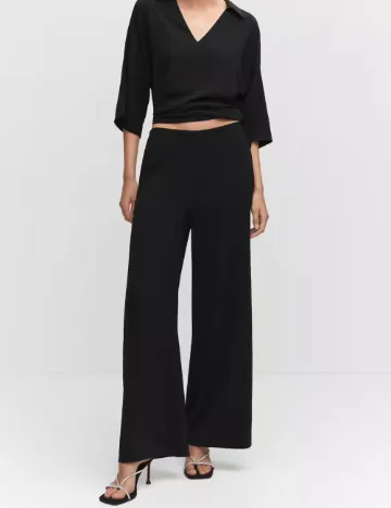 Pantaloni Mango, negru
