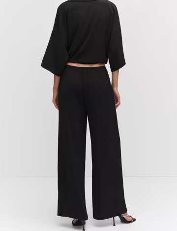 Pantaloni Mango, negru