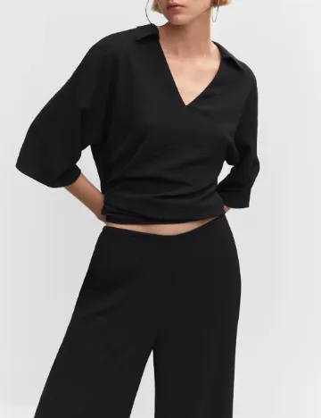 Pantaloni Mango, negru