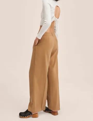 Pantaloni Mango, maro