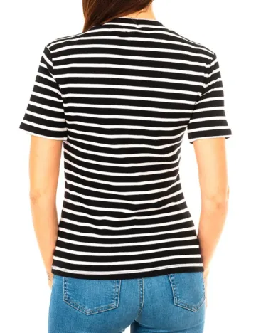 Tricou Guess, alb/negru Negru