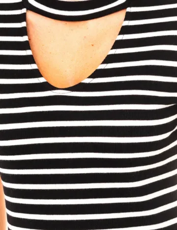 Tricou Guess, alb/negru Negru