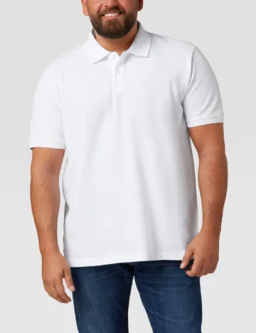 Tricou s.Oliver Plus Size Men, alb Alb