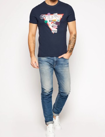 Tricou Guess, bleumarin