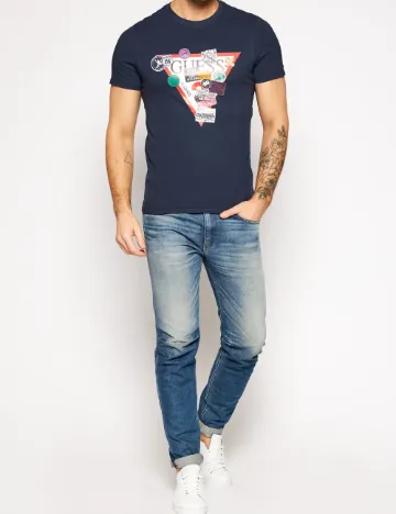 Tricou Guess, bleumarin