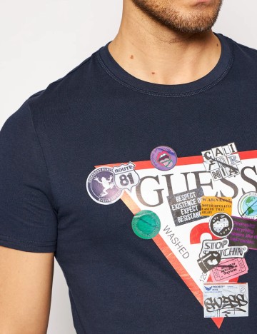 Tricou Guess, bleumarin