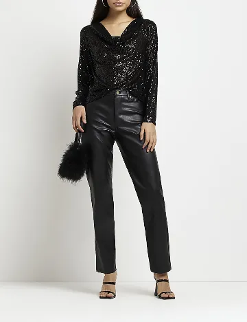 Bluza River Island, negru