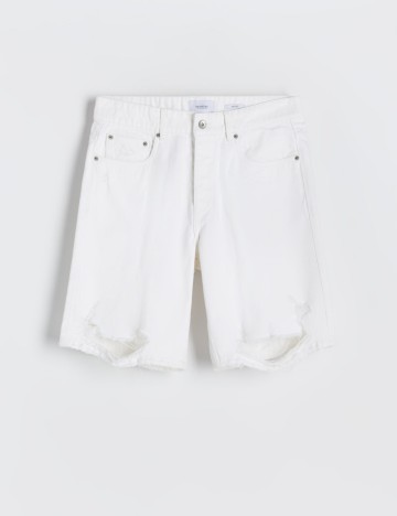 Pantaloni scurti Reserved, alb