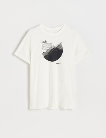 Tricou Reserved, alb