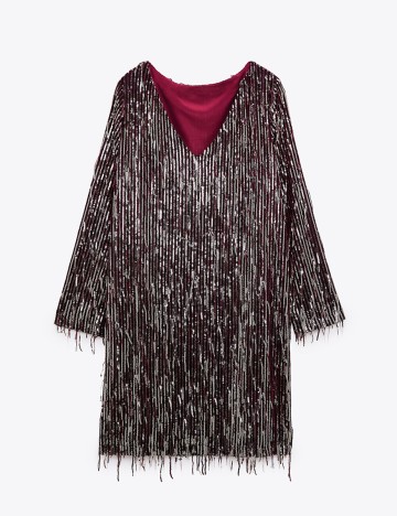 Rochie scurta Zara, pruna