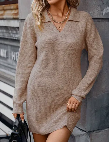 Rochie scurta SHEIN, bej