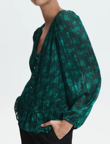 Bluza Reserved, verde inchis Verde