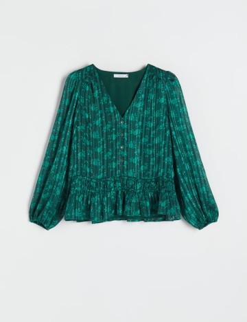 Bluza Reserved, verde inchis