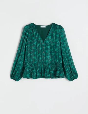 Bluza Reserved, verde inchis Verde