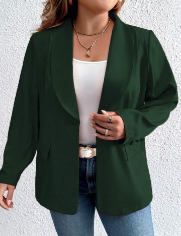 Sacou SHEIN CURVE, verde