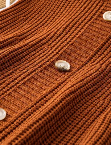 Fusta SHEIN CURVE, maro Maro