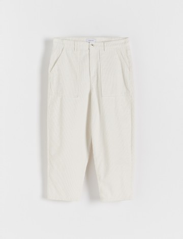 Pantaloni Reserved, alb