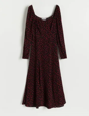 Rochie medie Reserved, negru Negru