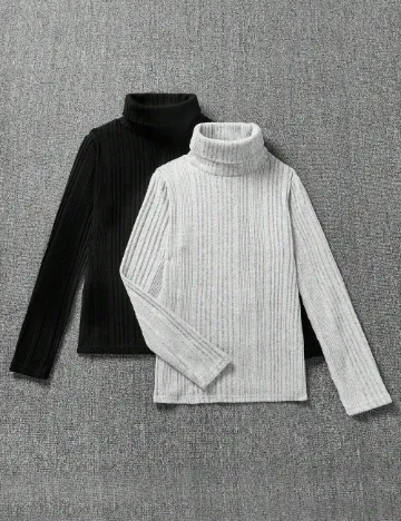 Set de bluze SHEIN CURVE, negru/gri Negru
