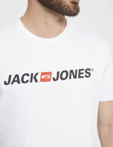 Tricou Jack&Jones, alb Alb