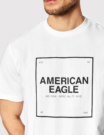 Tricou American Eagle, alb