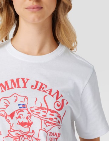 Tricou Tommy Jeans, alb