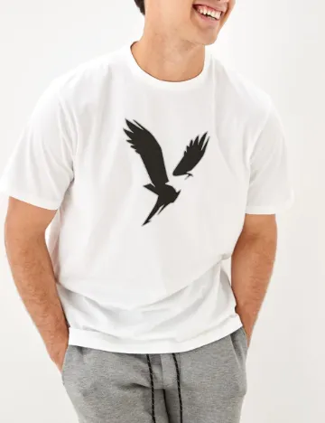 Tricou American Eagle, alb Alb