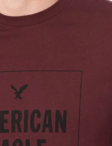Tricou American Eagle, visiniu Rosu